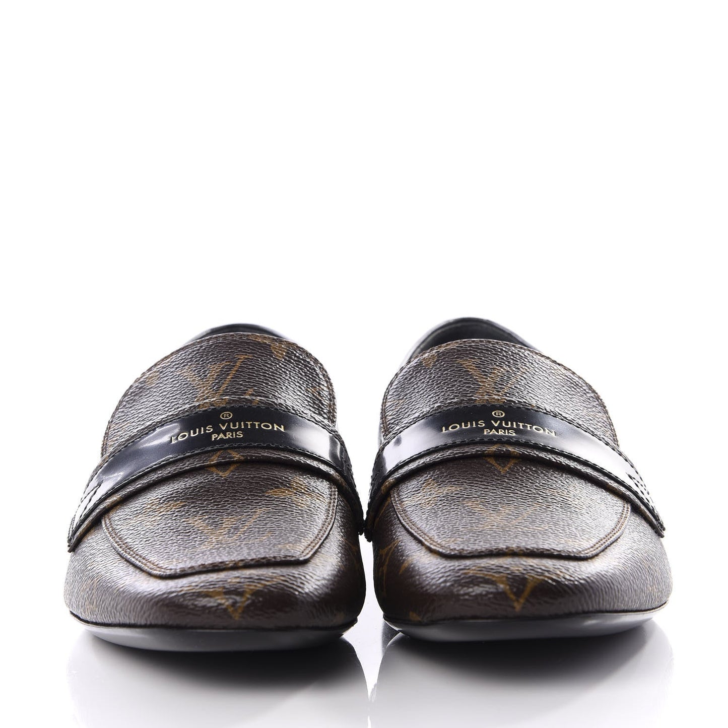 LOUIS VUITTON MONOGRAM UPPERCASE LOAFERS