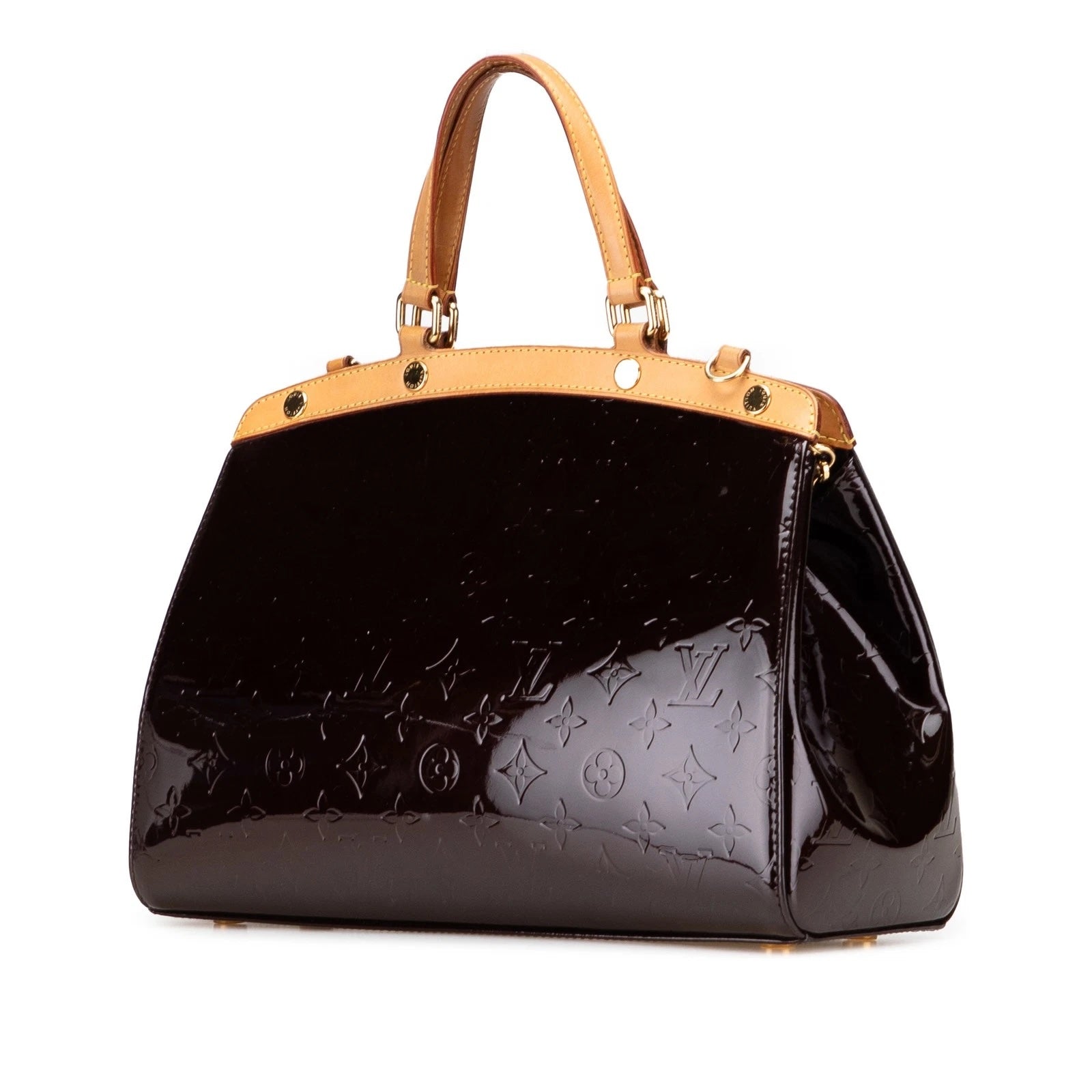 Louis Vuitton BREA MM Monogram Vernis Leather Handbag