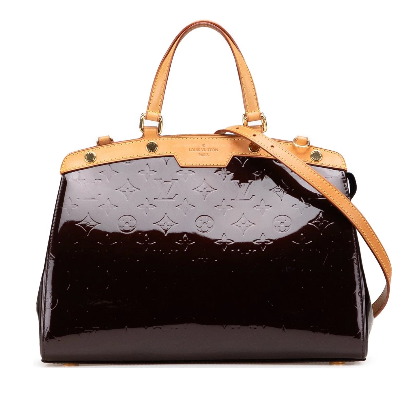Louis Vuitton BREA MM Monogram Vernis Leather Handbag