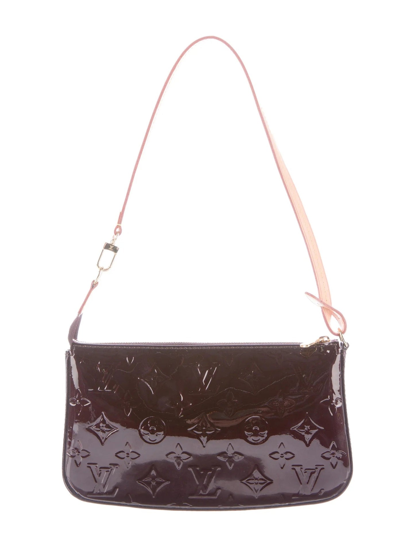 Louis Vuitton POCHETTE AMARANTE Monogram Vernis Leather Clutch Bag
