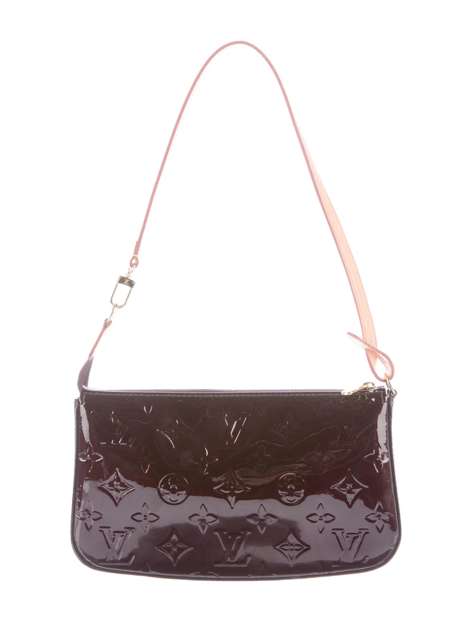 Louis Vuitton POCHETTE AMARANTE Monogram Vernis Leather Clutch Bag