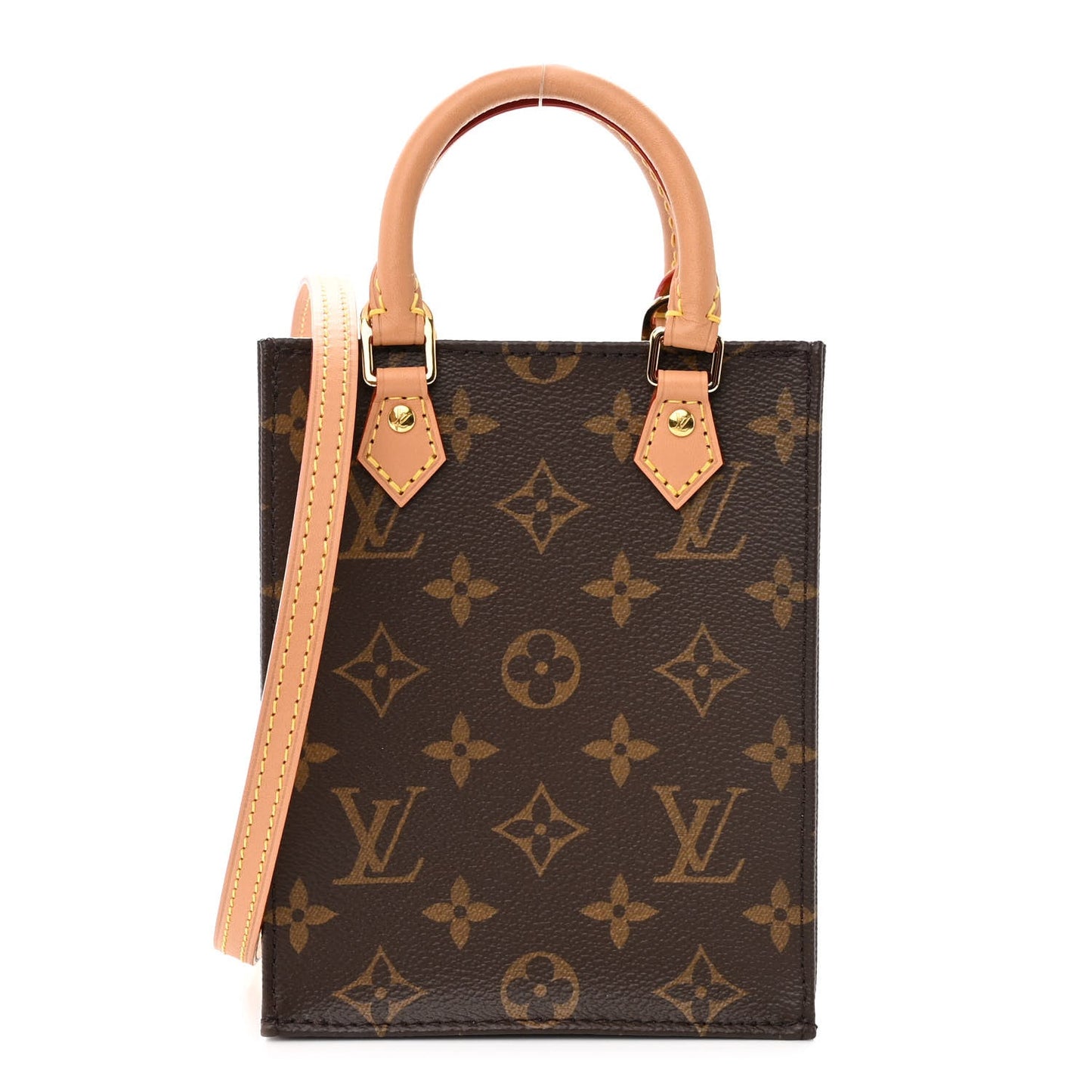 Louis Vuitton PETIT SAC PLAT Monogram Handbag Plat Handbag