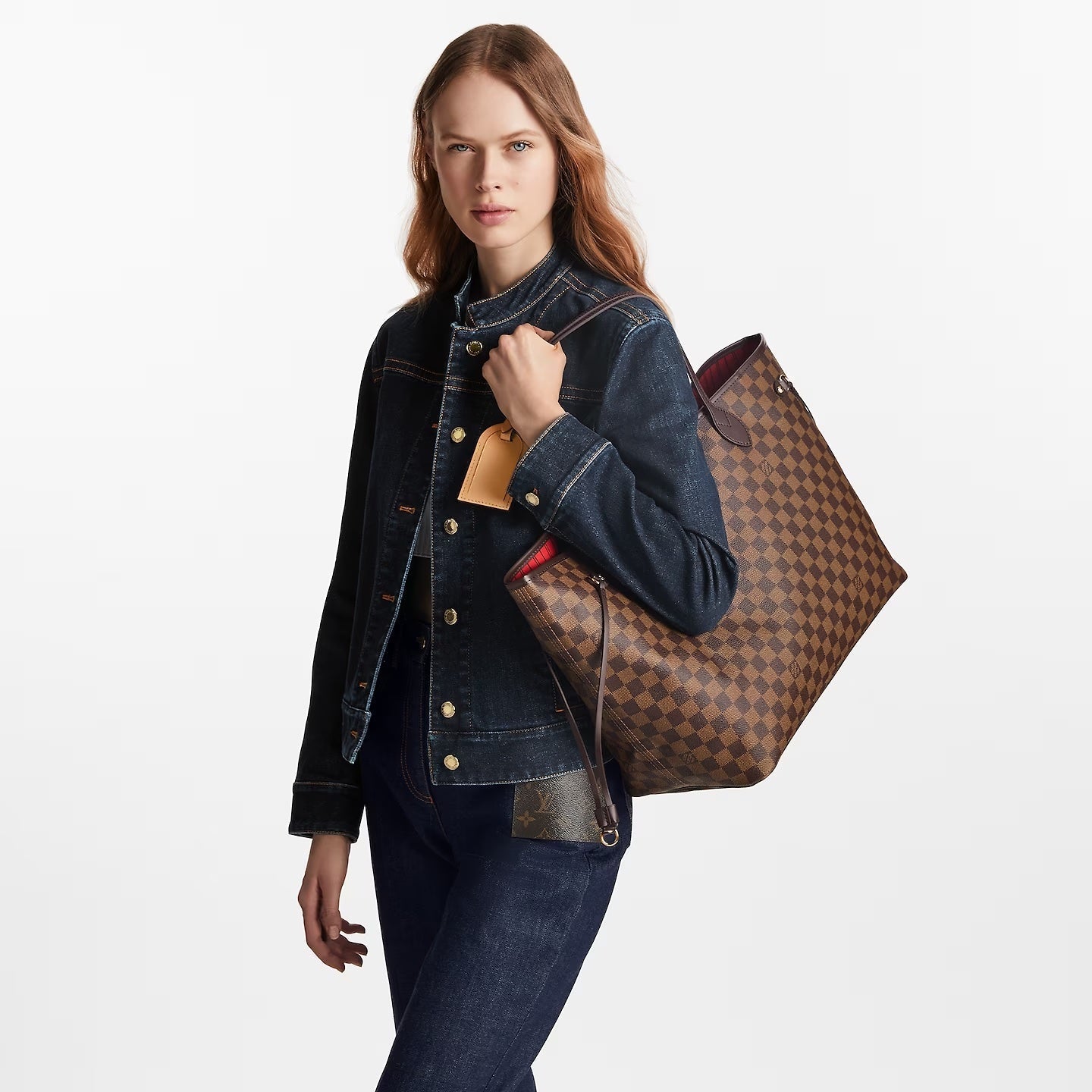 Louis Vuitton GM EBENE Damier Neverfull Tote Bag