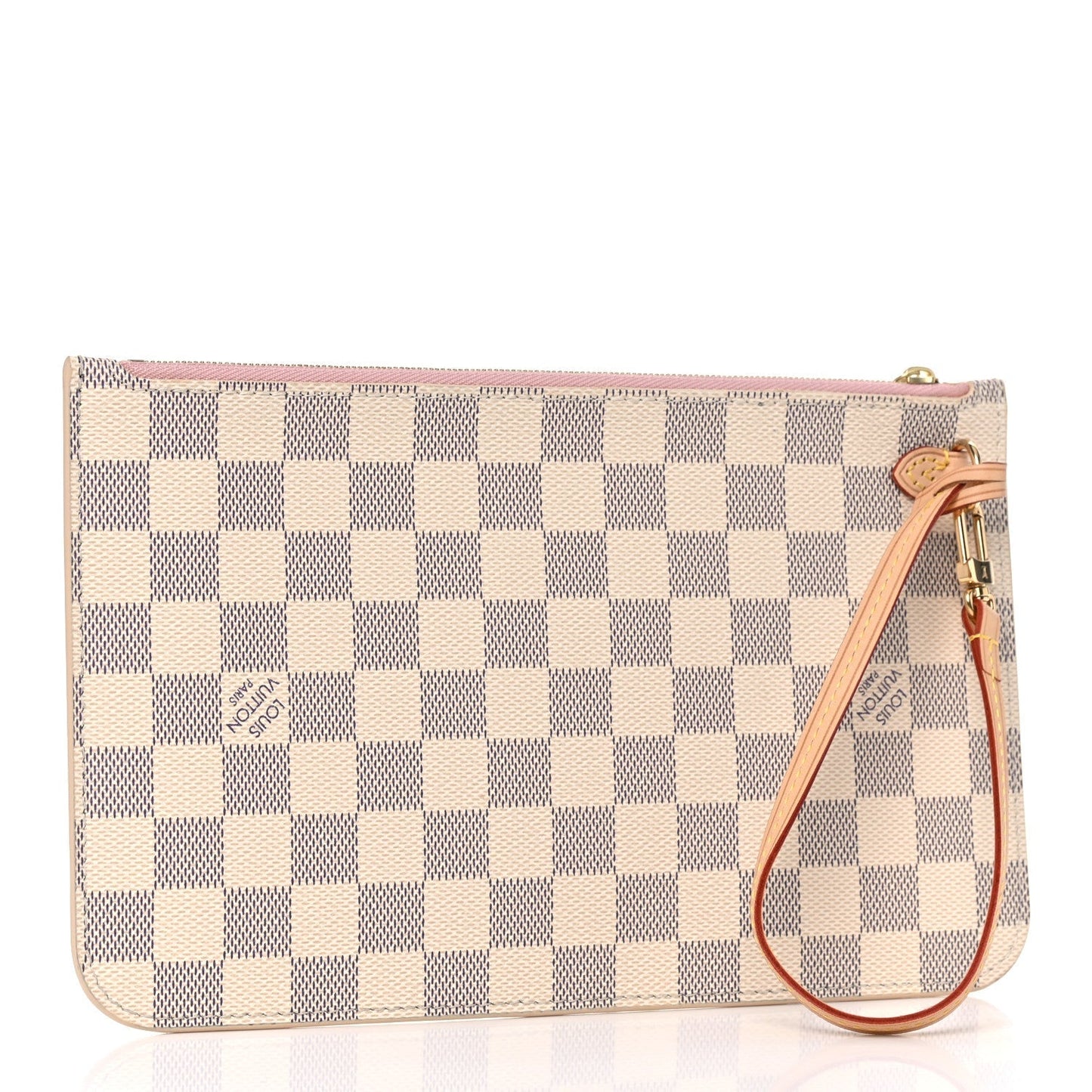 Louis Vuitton AZUR POCHETTE ROSE Damier Neverfull Tote Bag