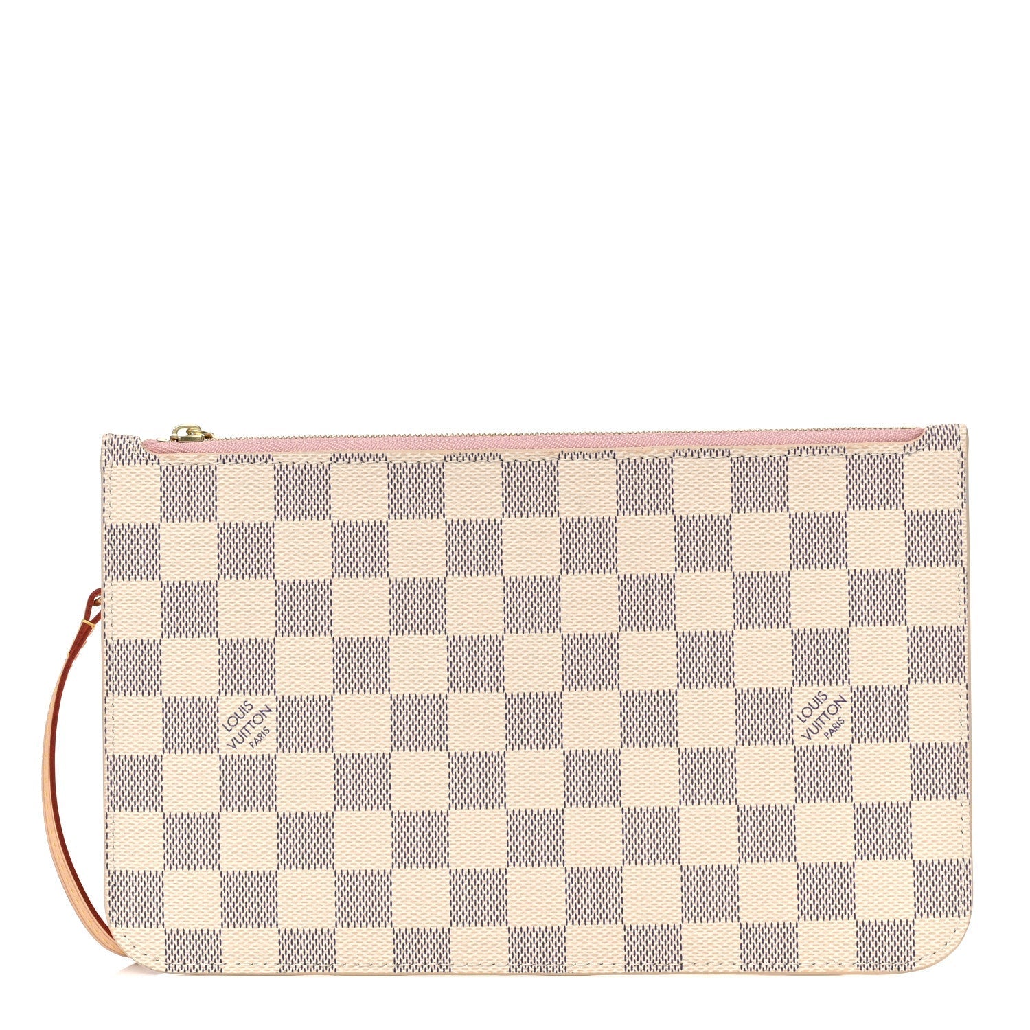 Louis Vuitton AZUR POCHETTE ROSE Damier Neverfull Tote Bag