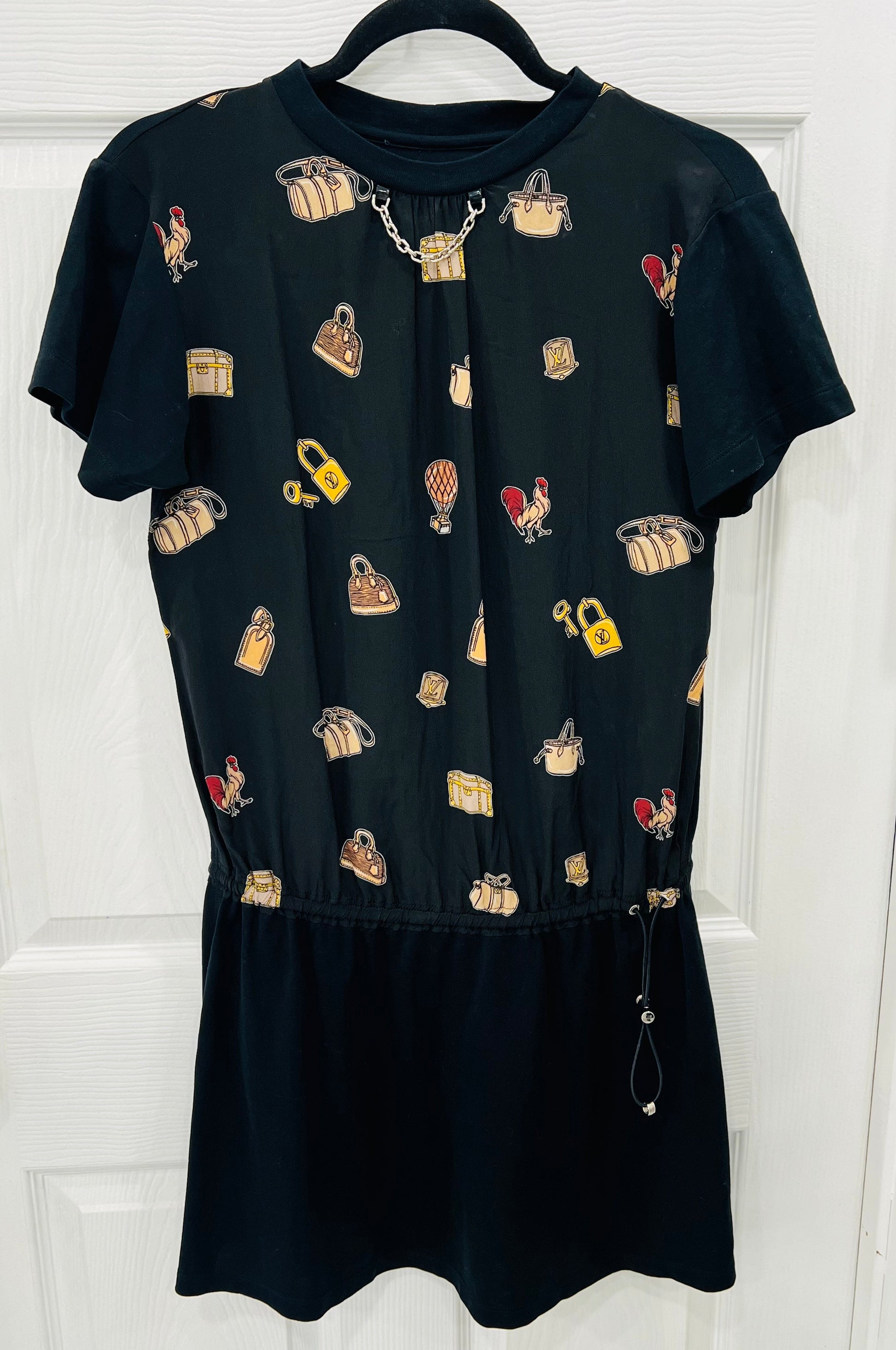 Louis Vuitton OBJECTS PRINT DRESS Apparel