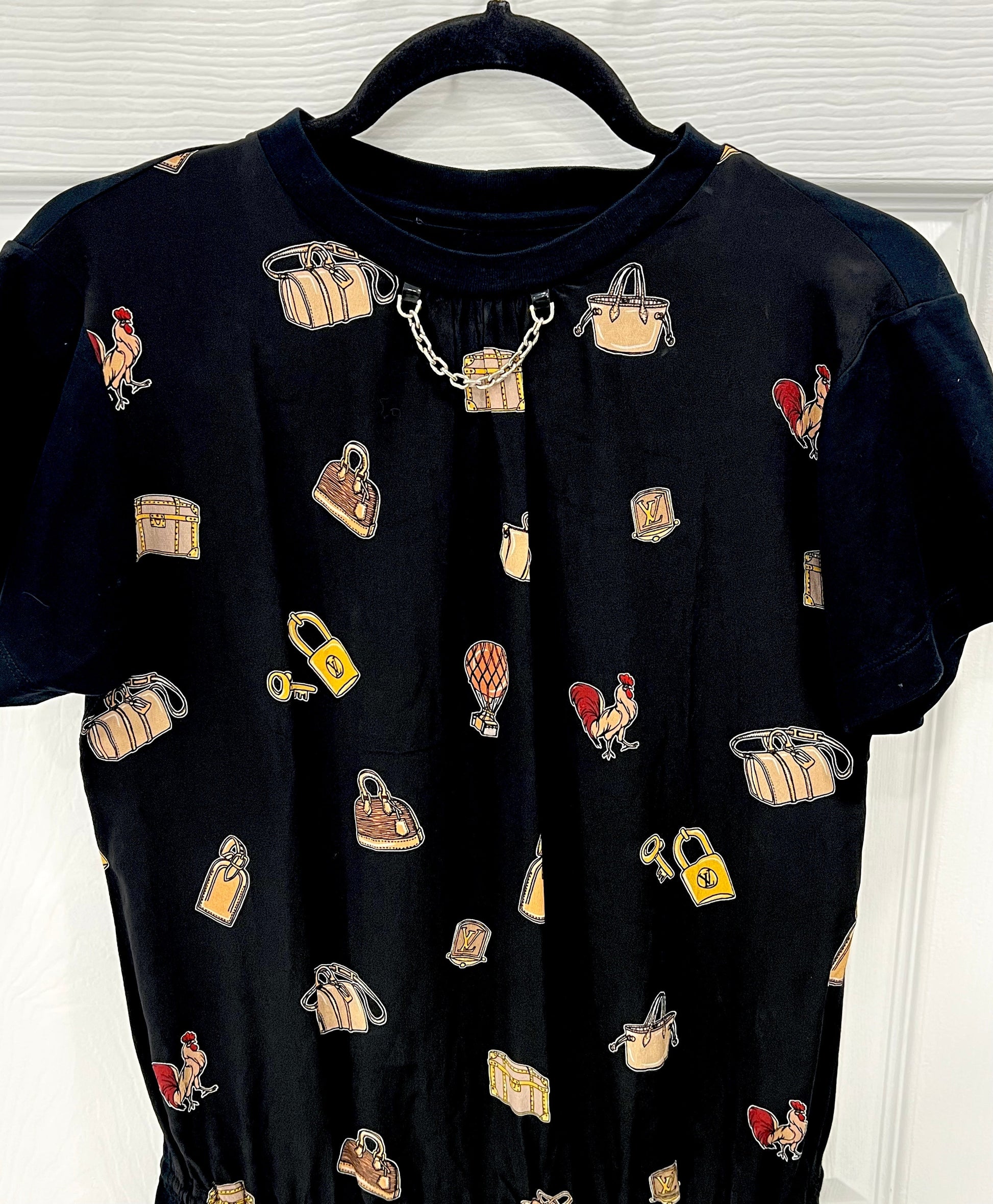 Louis Vuitton OBJECTS PRINT DRESS Apparel
