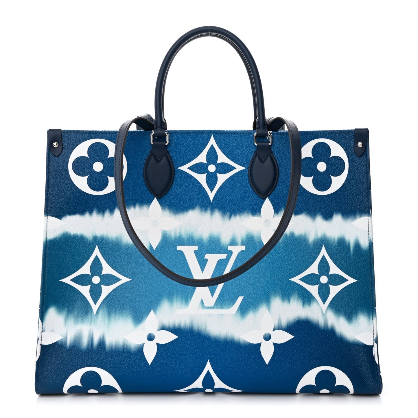 Louis Vuitton GIANT ESCALE "ON GO" GM Monogram On The Go Onthego Tote Bag