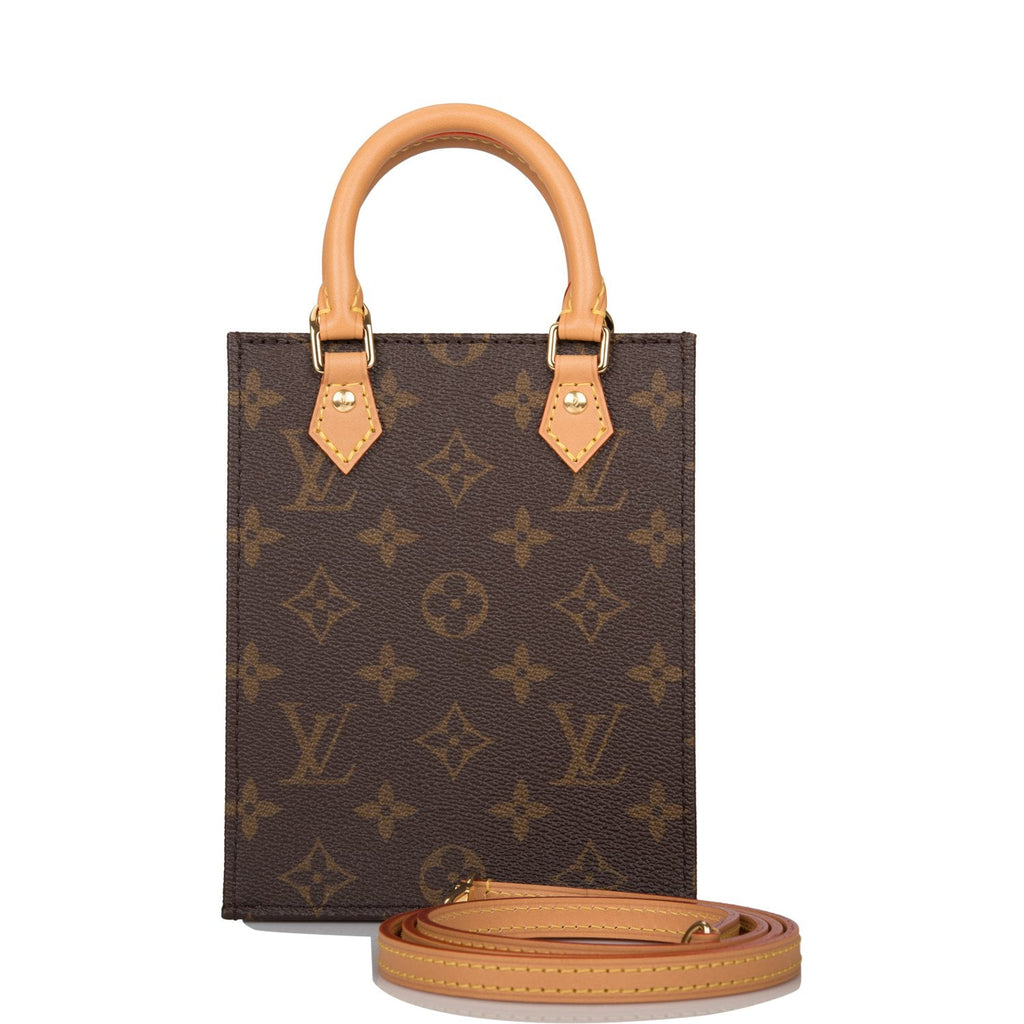 Louis Vuitton PETIT SAC PLAT Monogram Handbag Plat Bag