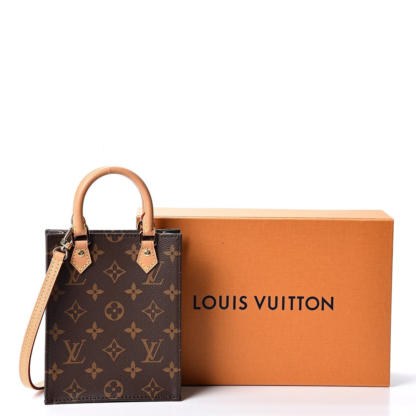 Louis Vuitton PETIT SAC PLAT Monogram Handbag Plat Bag