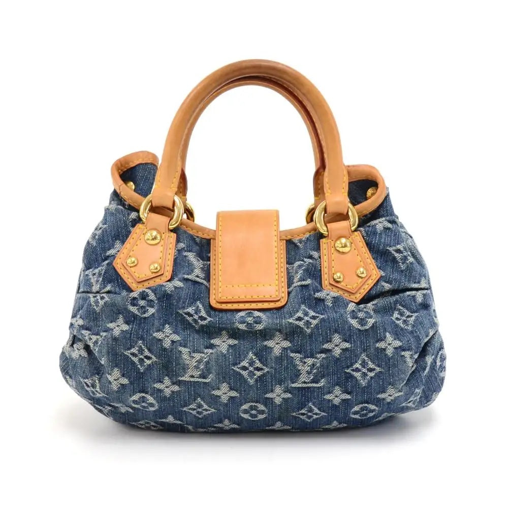 Louis Vuitton PLEATY DENIM Monogram Blue Handbag