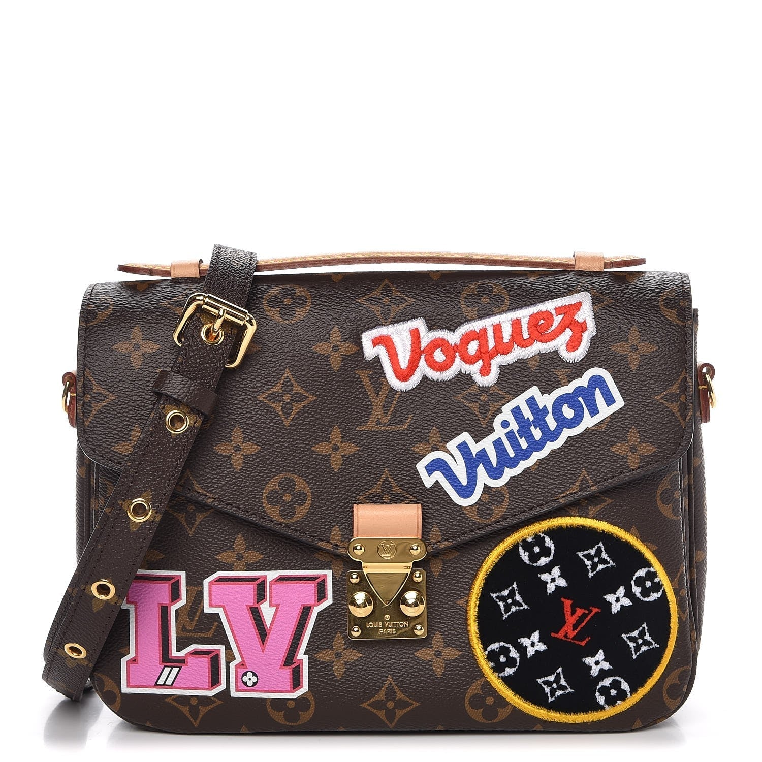 Louis Vuitton PATCHES POCHETTE METIS LIMITED EDITION Monogram Clutch Bag