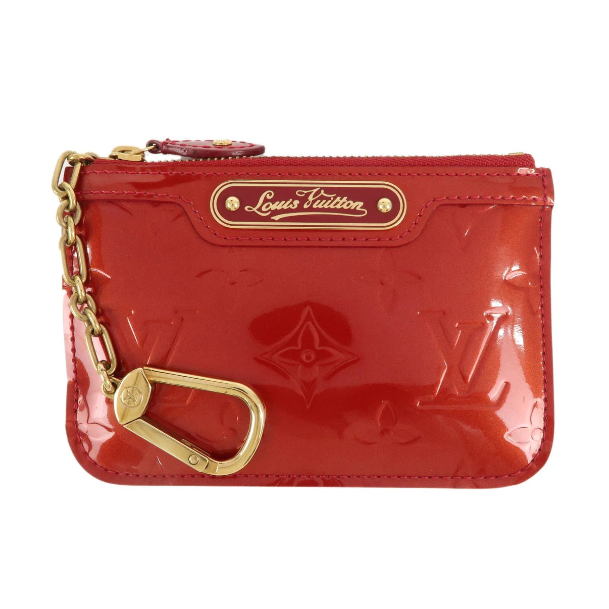 Louis Vuitton POMME D'AMOUR CLES COIN PURSE Monogram Vernis Wallet Case