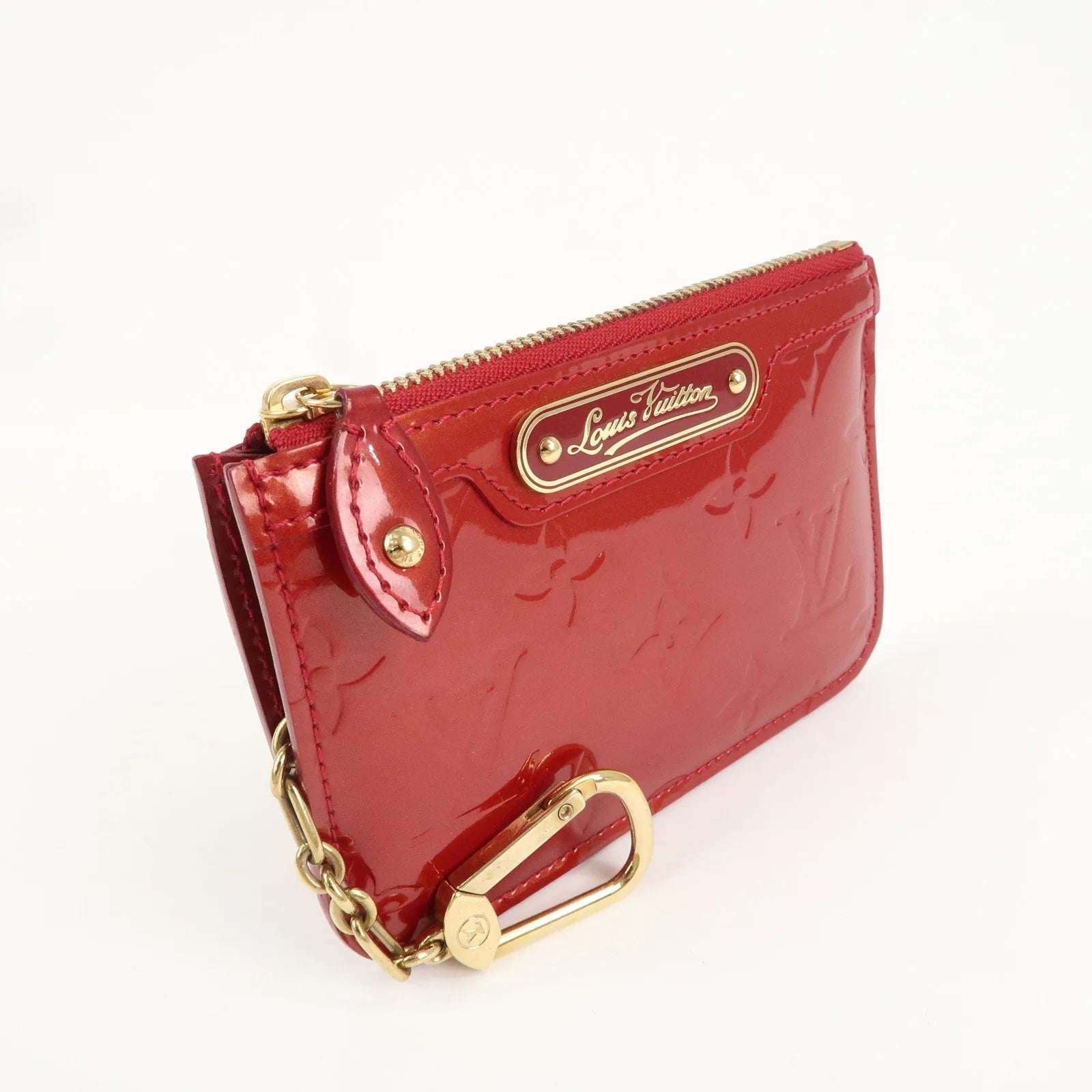 Louis Vuitton POMME D'AMOUR CLES COIN PURSE Monogram Vernis Wallet Case
