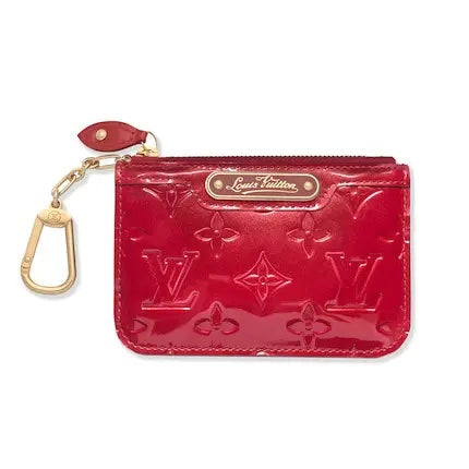 Louis Vuitton POMME D'AMOUR CLES COIN PURSE Monogram Vernis Wallet Case