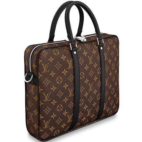 Louis Vuitton Macassar Porte-Documents Voyage PM Monogram Handbag