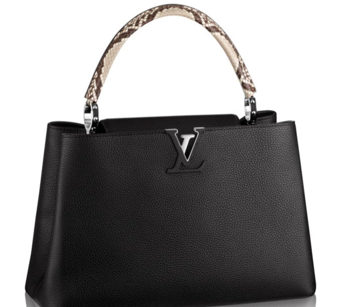 Louis Vuitton & PYTHON SKIN -HS MM Leather Hat