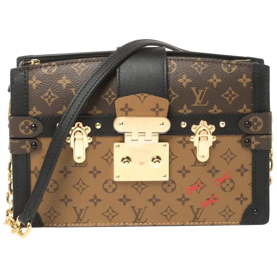 Louis Vuitton REVERSE TRUNK Monogram Clutch Bag