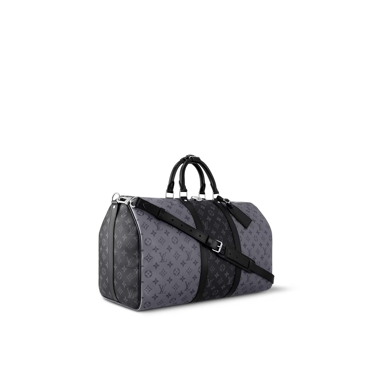 Louis Vuitton REVERSE ECLIPSE KEEPALL BANDOULIÈRE 50 Monogram Travel Bag