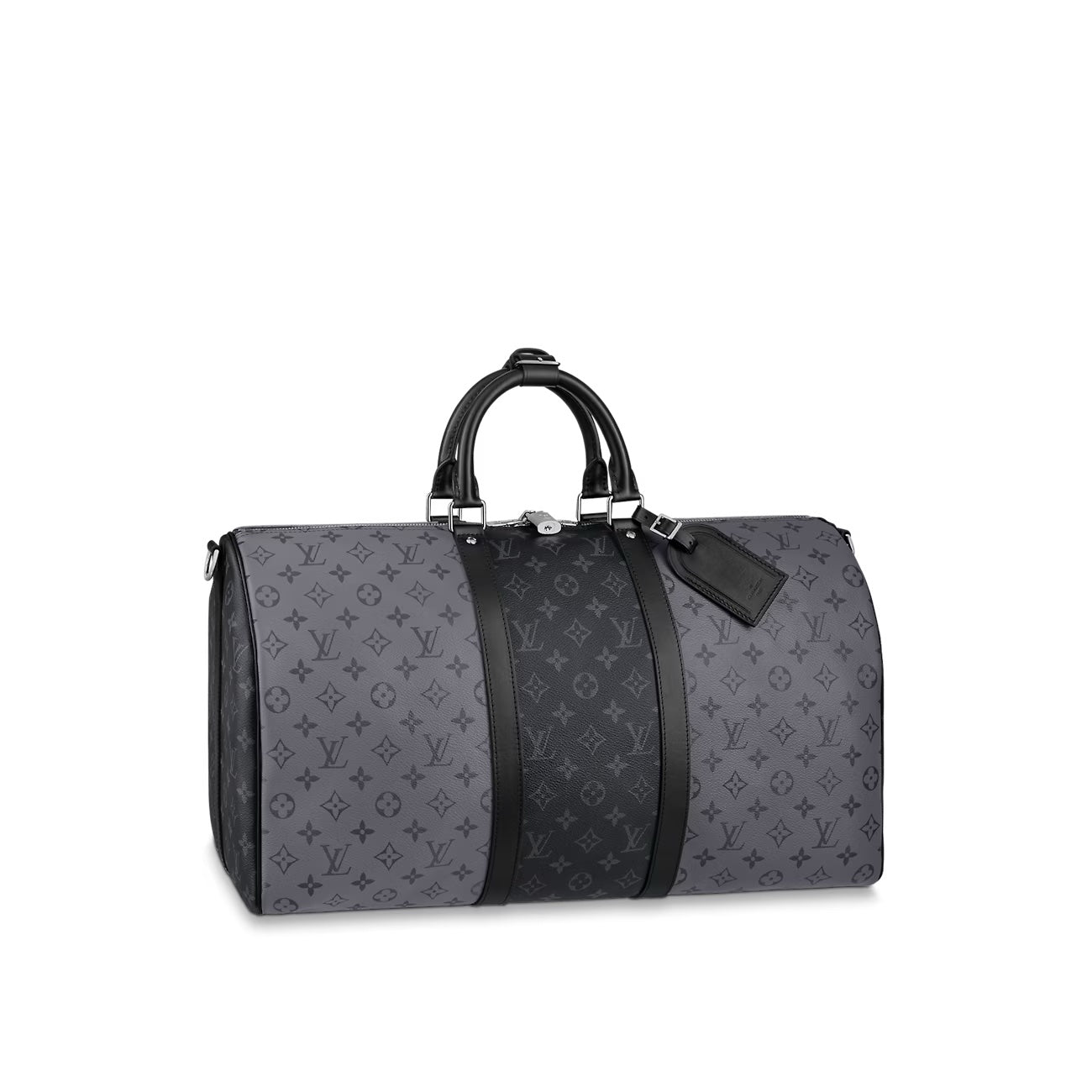 Louis Vuitton REVERSE ECLIPSE KEEPALL BANDOULIÈRE 50 Monogram Travel Bag