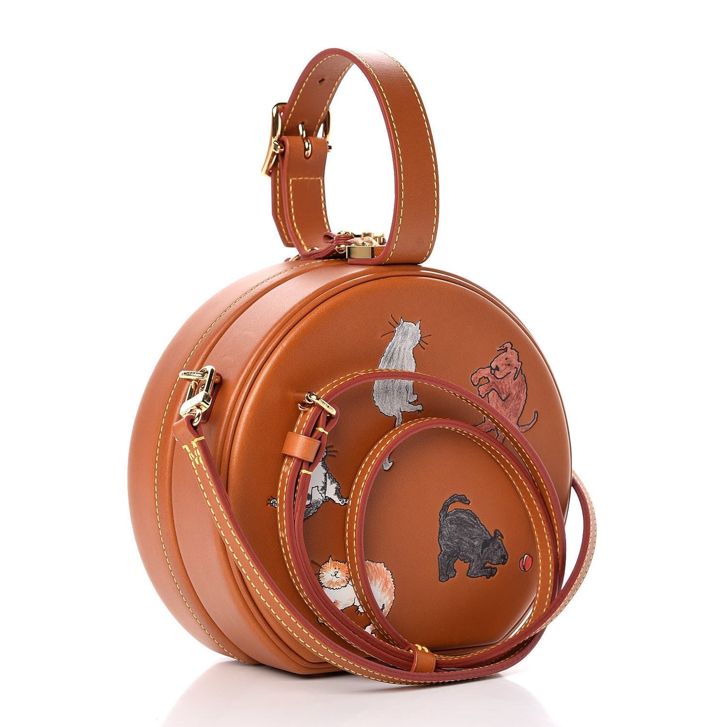 Louis Vuitton CATOGRAM PETITE BOITE CHAPEAU Calfskin Handbag