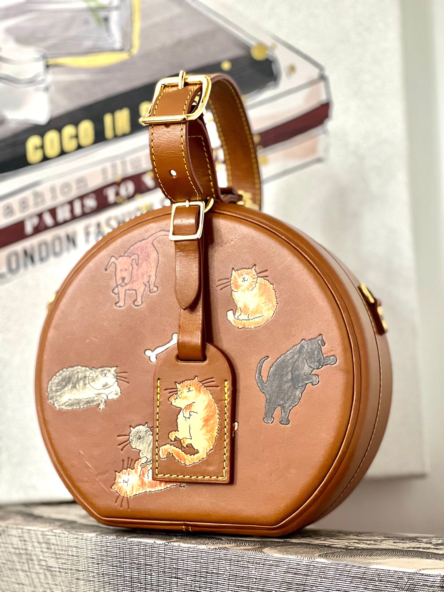 Louis Vuitton CATOGRAM PETITE BOITE CHAPEAU Calfskin Handbag