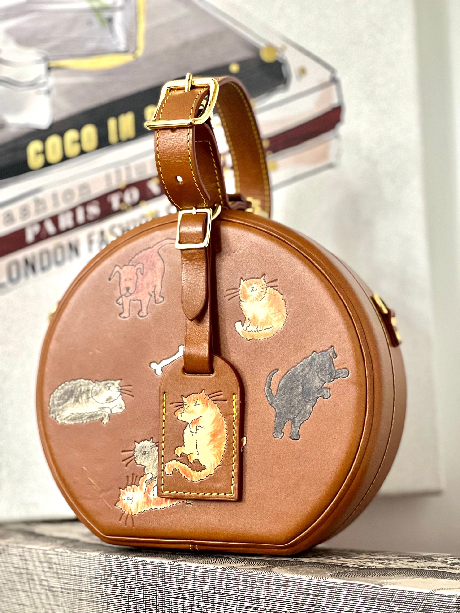 Louis Vuitton CATOGRAM PETITE BOITE CHAPEAU Calfskin Handbag