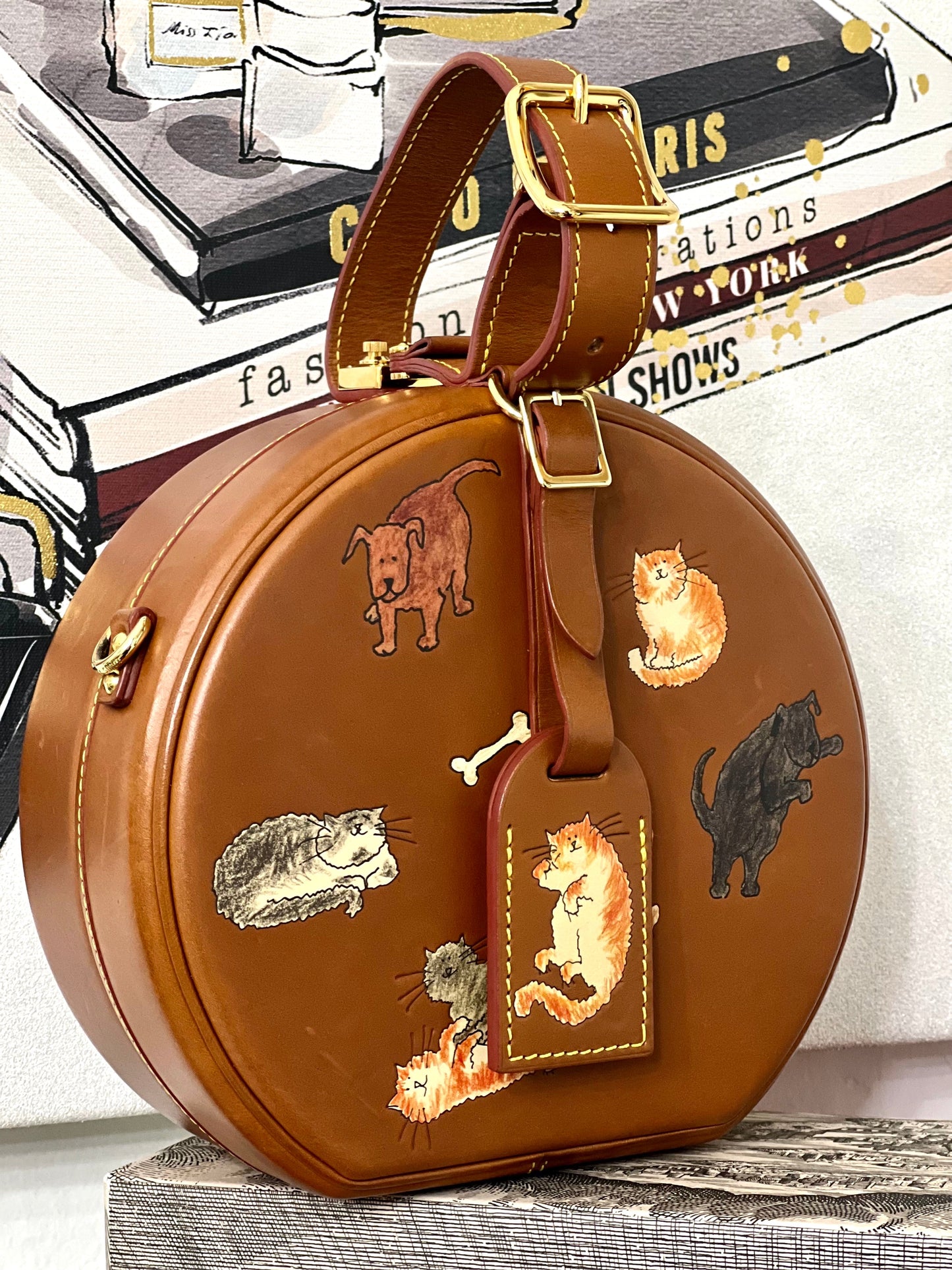 Louis Vuitton CATOGRAM PETITE BOITE CHAPEAU Calfskin Handbag