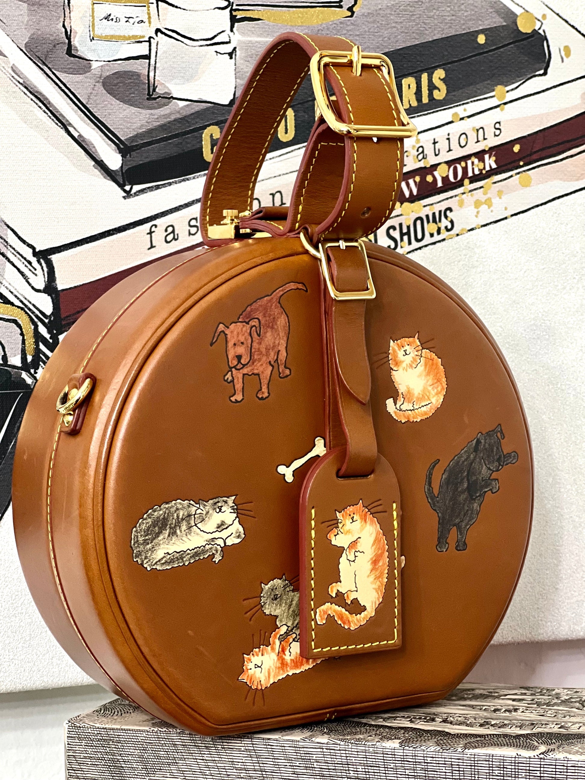 Louis Vuitton CATOGRAM PETITE BOITE CHAPEAU Calfskin Handbag