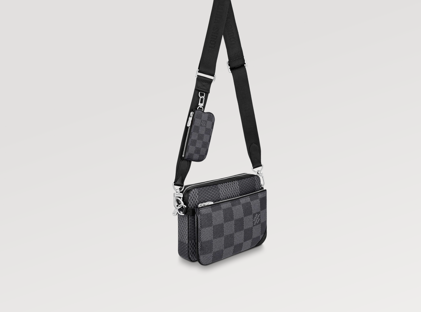 Louis Vuitton TRIO GRAPHITE 3D Damier Crossbody Bag