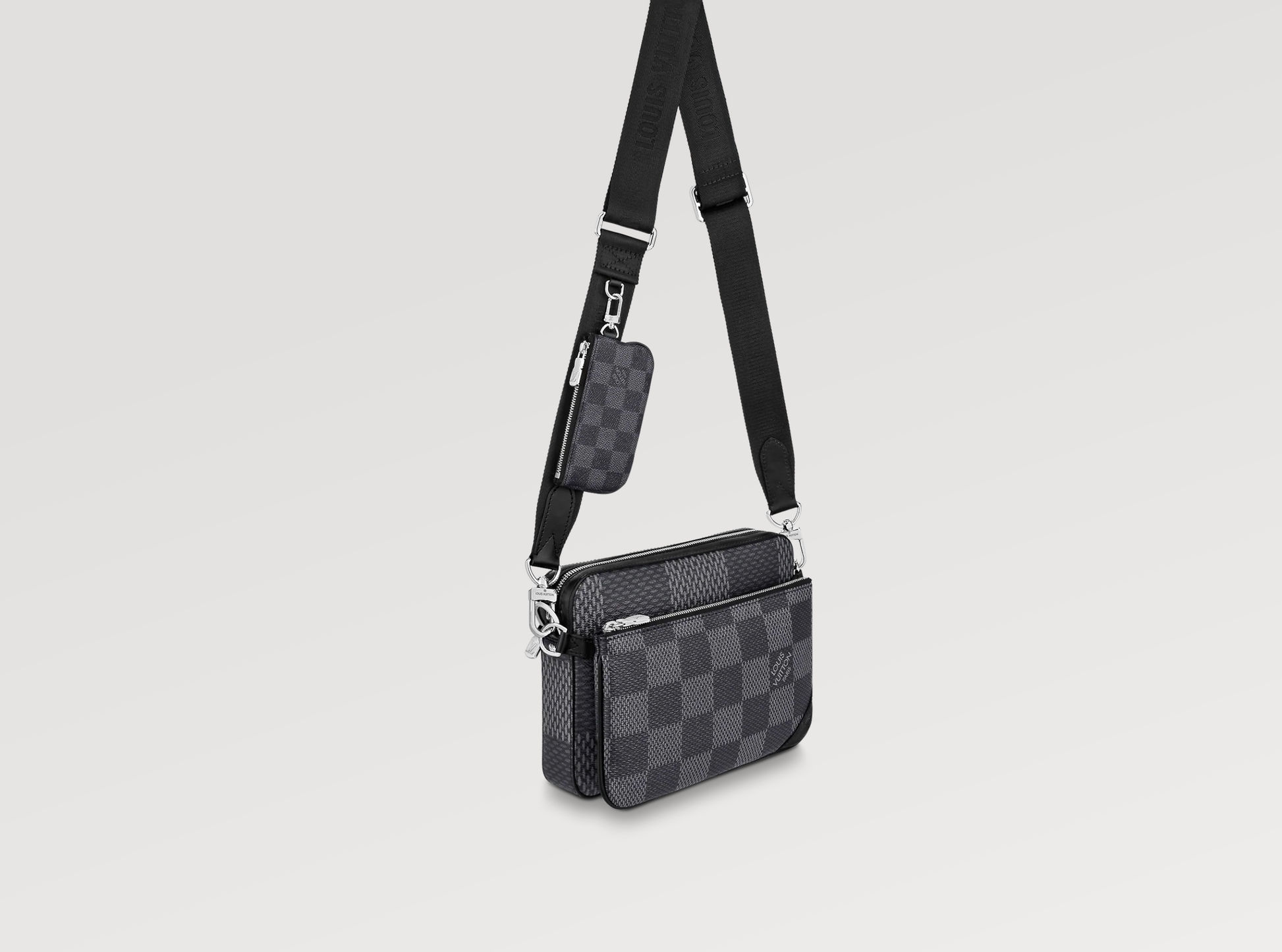 Louis Vuitton TRIO GRAPHITE 3D Damier Crossbody Bag