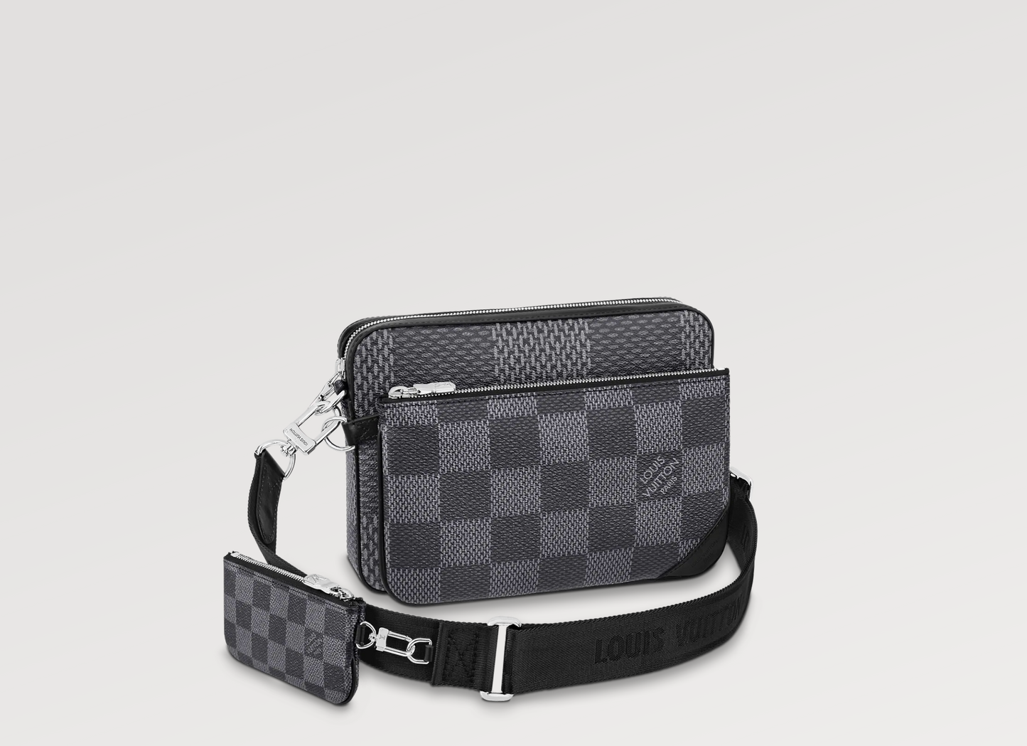 Louis Vuitton TRIO GRAPHITE 3D Damier Crossbody Bag