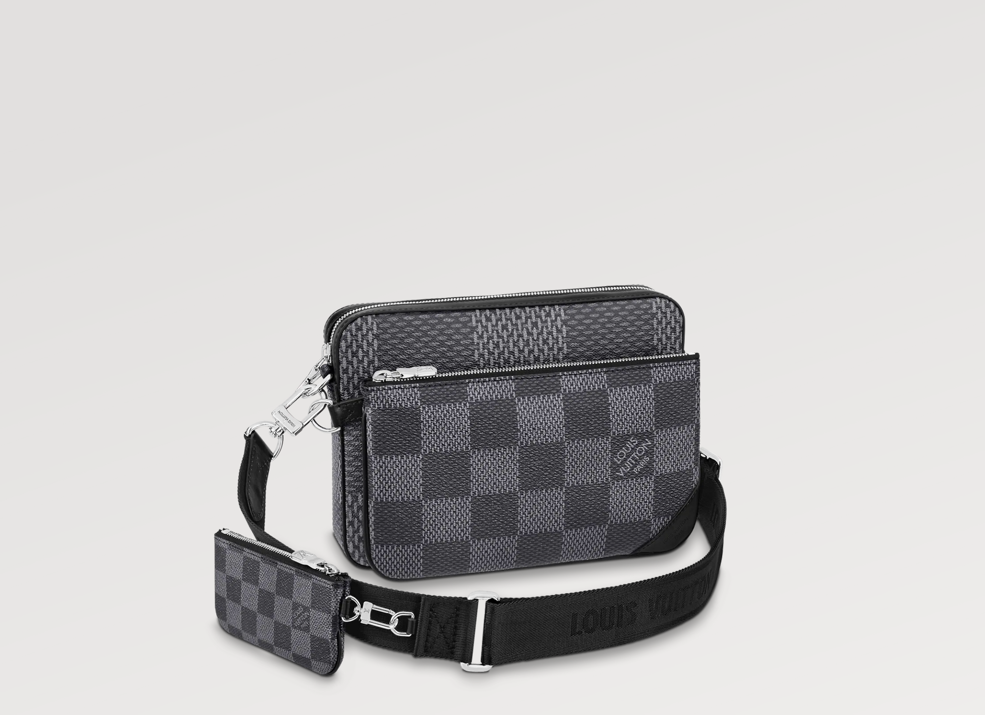 Louis Vuitton TRIO GRAPHITE 3D Damier Crossbody Bag