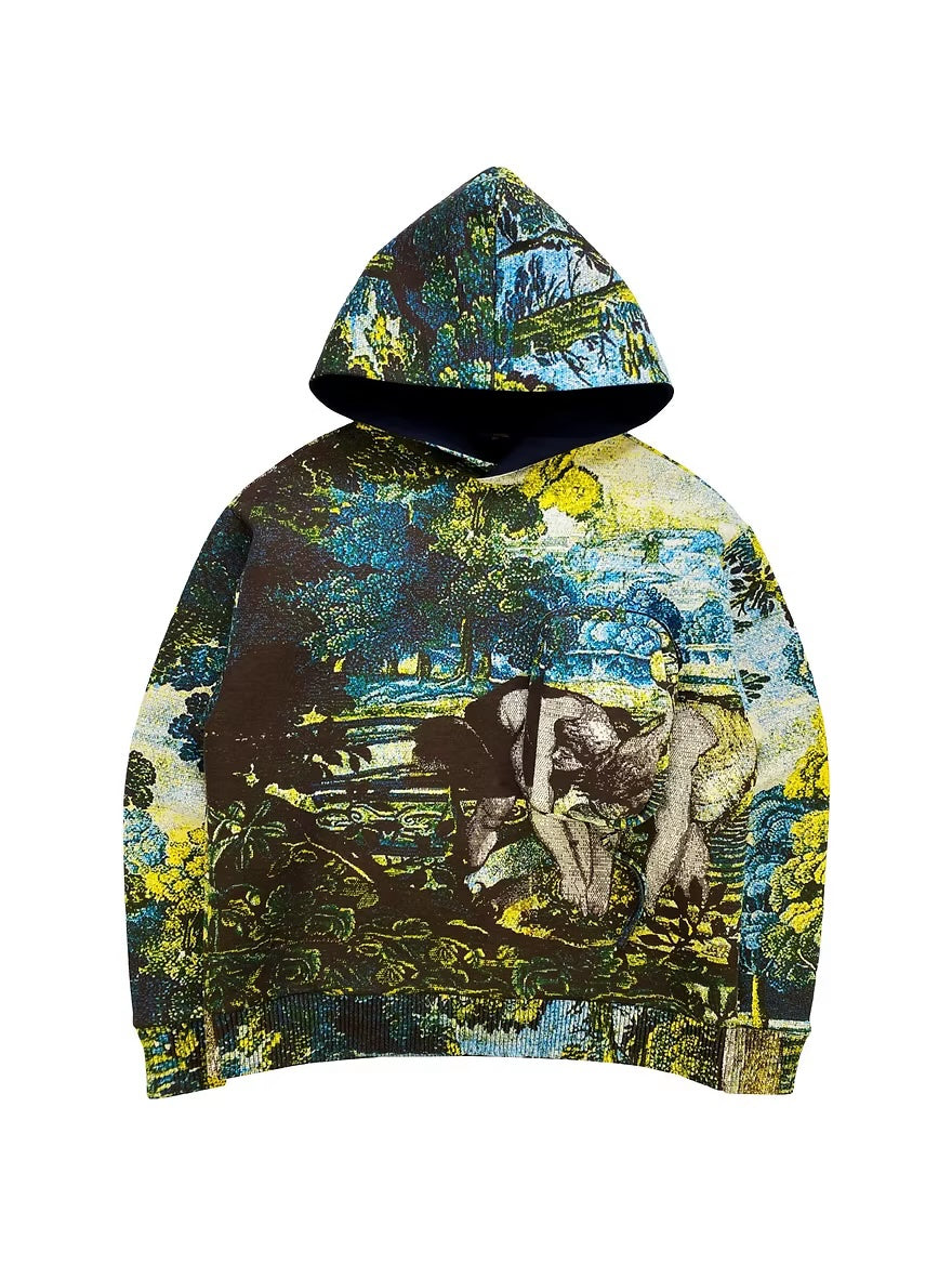 Louis Vuitton VIRGIL ABLOH TAPESTRY JACQUARD 3D HOODIE Apparel