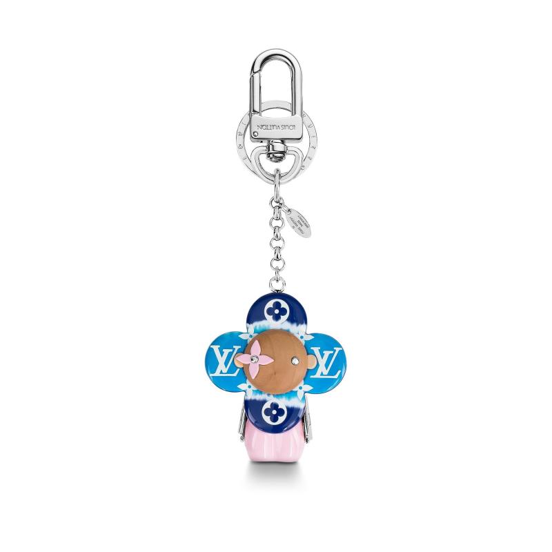 Louis Vuitton Resin Escale Vivienne Holder Charm Blue Pink Key Chain