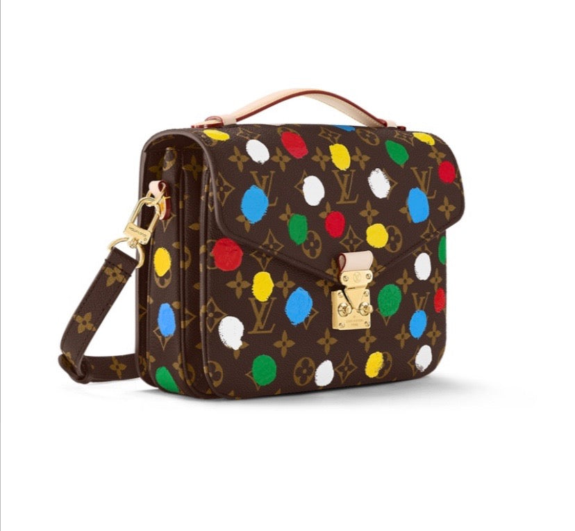 Louis Vuitton X YAYOI KUSAMA POCHETTE METIS Monogram Clutch Bag