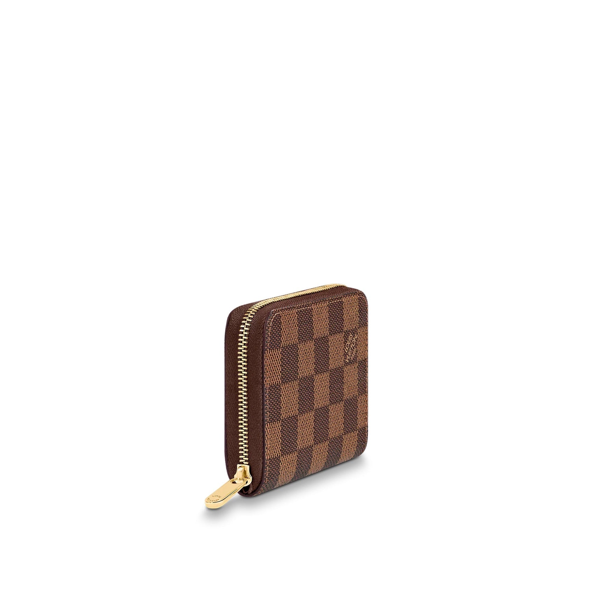 Louis Vuitton ZIPPY COIN PURSE EBENY Damier Wallet Case