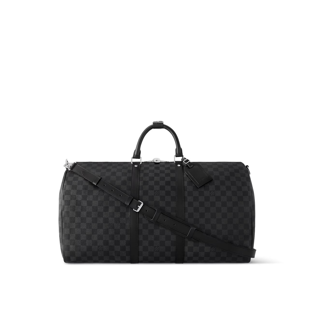 Louis Vuitton GRAPHITE KEEPALL BANDOULIÈRE 55 Damier Travel Bag