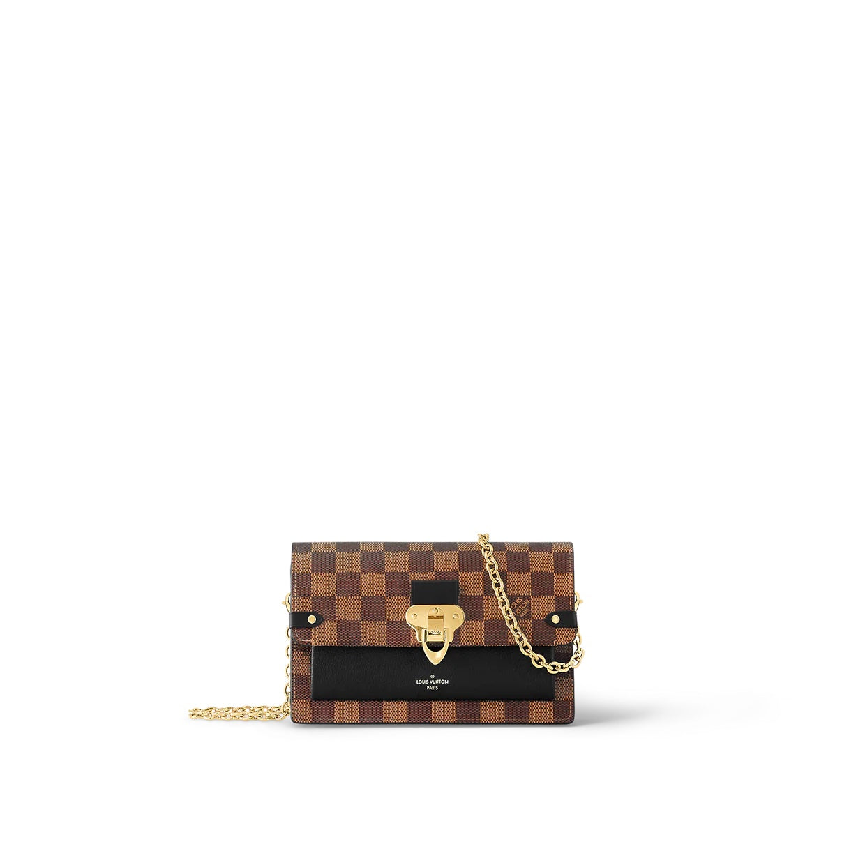 Louis Vuitton EBENE VAVIN ON Damier Wallet Case Chain 1