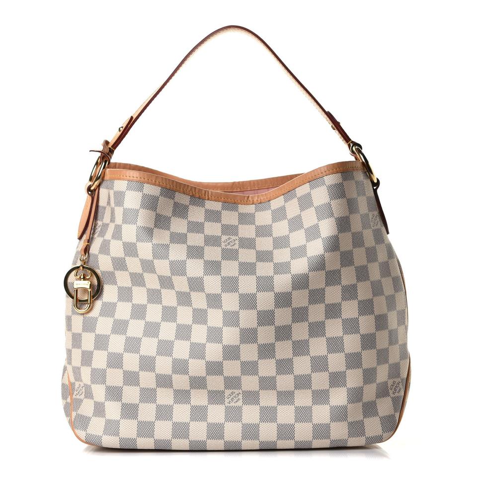Louis Vuitton Azur Delightful PM Rose Ballerine Damier Handbag