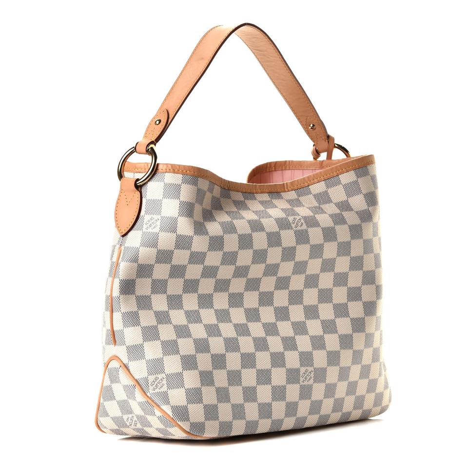 Louis Vuitton Azur Delightful PM Rose Ballerine Damier Handbag