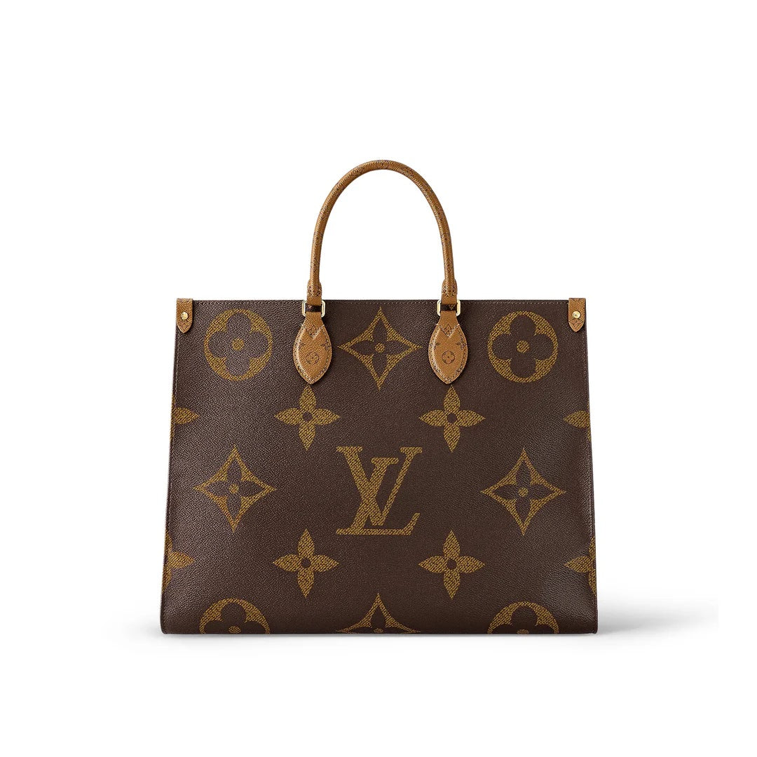 Louis Vuitton GIANT REVERSE ON GO GM Monogram On The Go Tote Bag Bag Gm