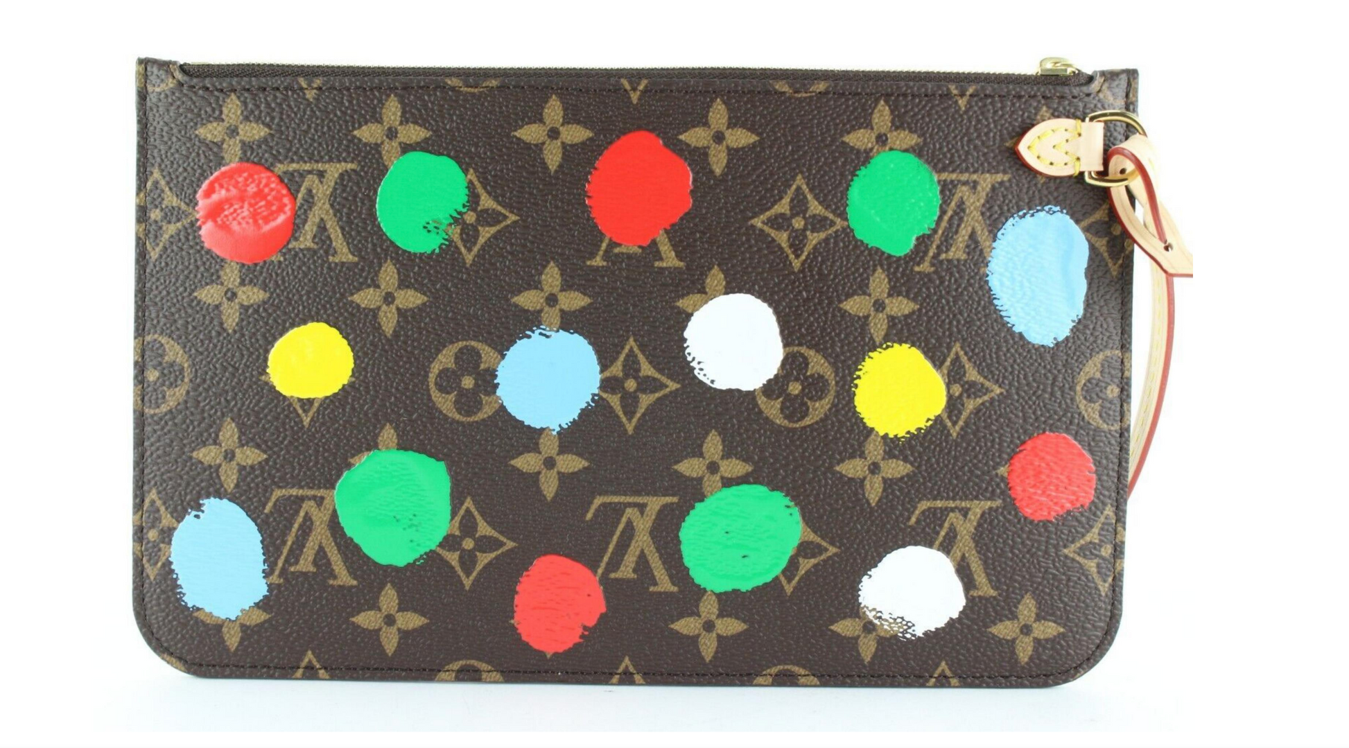 Louis Vuitton X YAYOI KUSAMA POCHETTE WRISTLET Neverfull Tote Bag