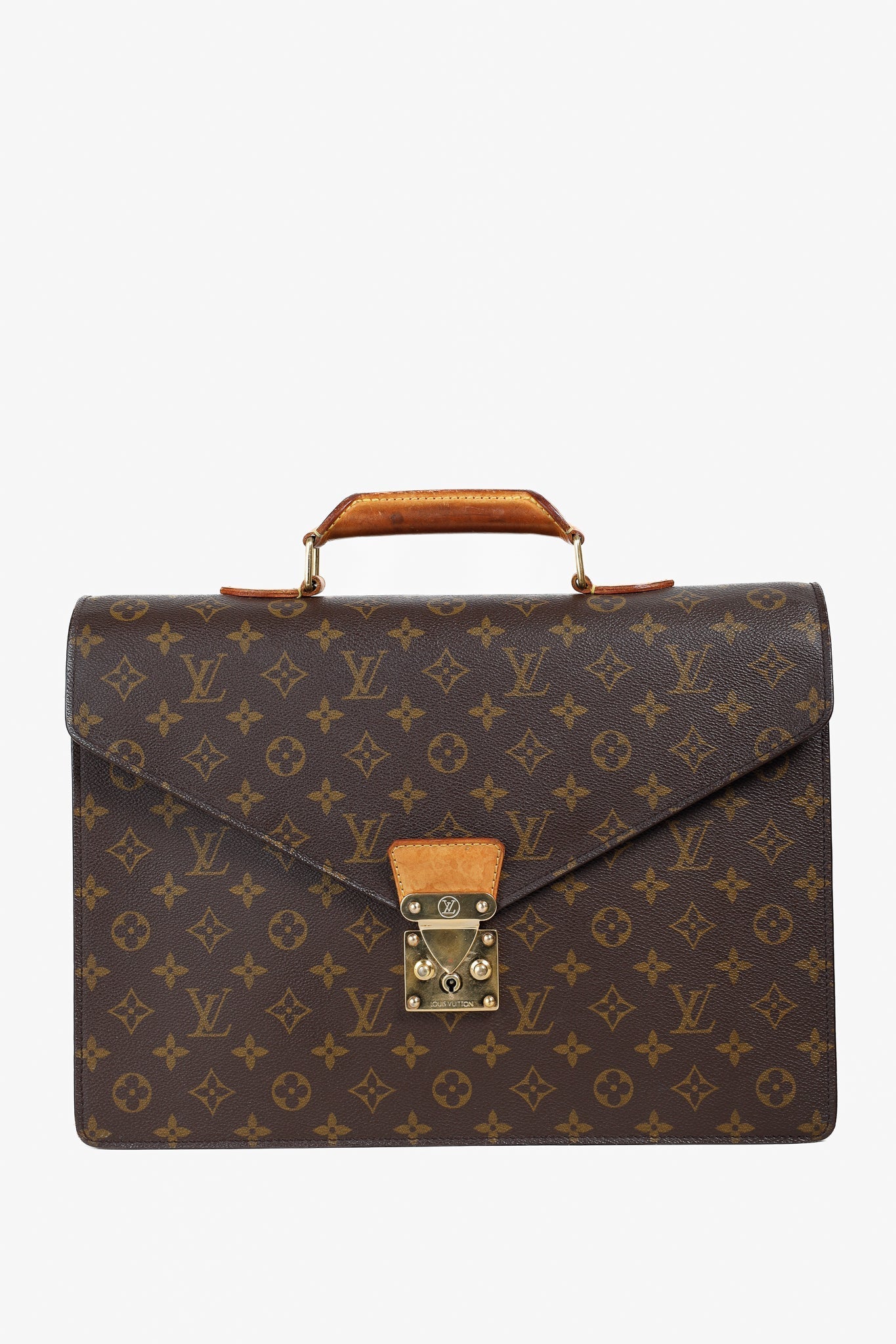 Louis Vuitton   Brown Monogram Canvas Briefcase