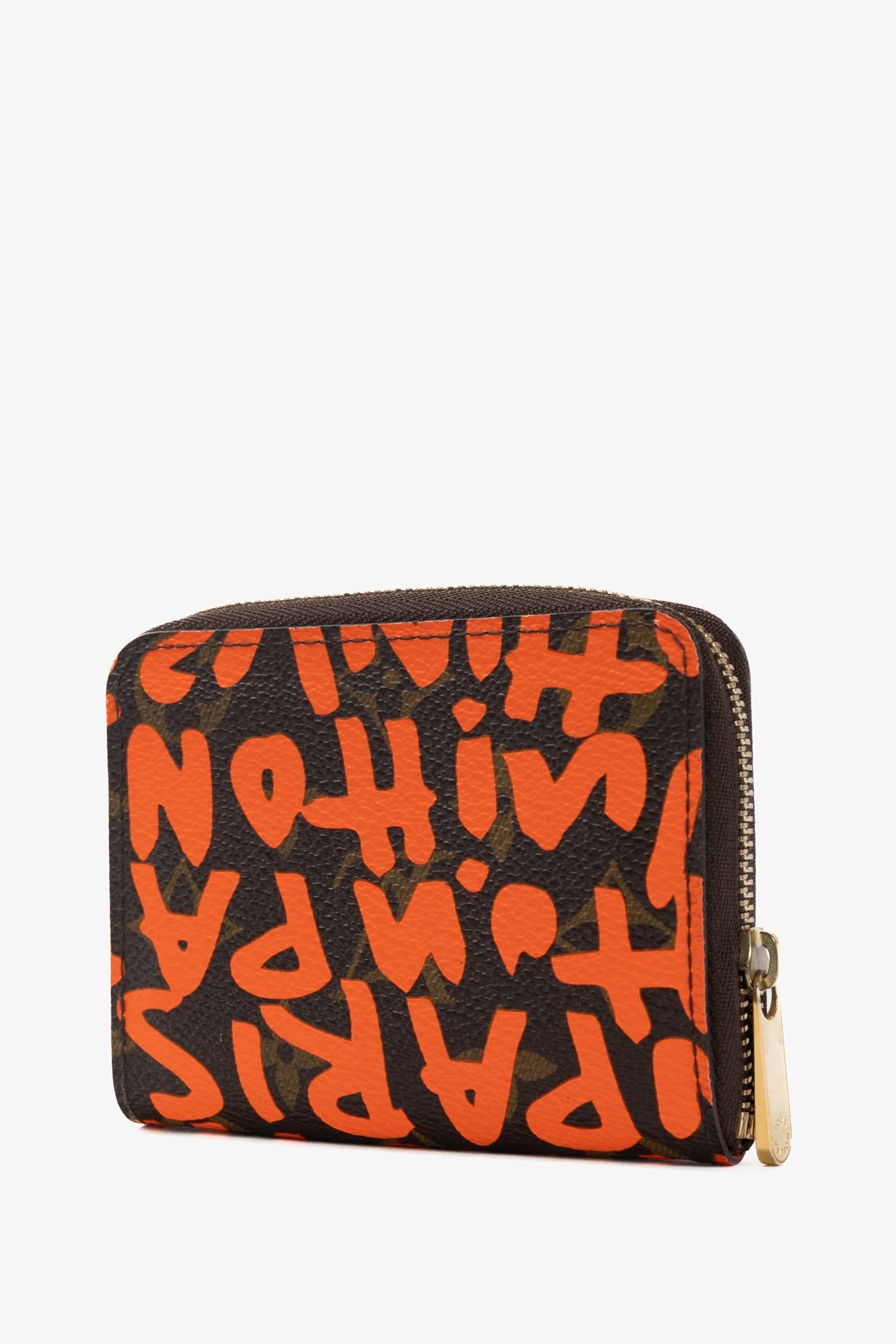 Louis Vuitton Zippy Orange Monogram Graffiti Coin Purse