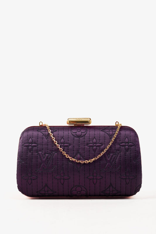 Louis Vuitton Minaudière Plum Monogram Motard Clutch Travel Bag