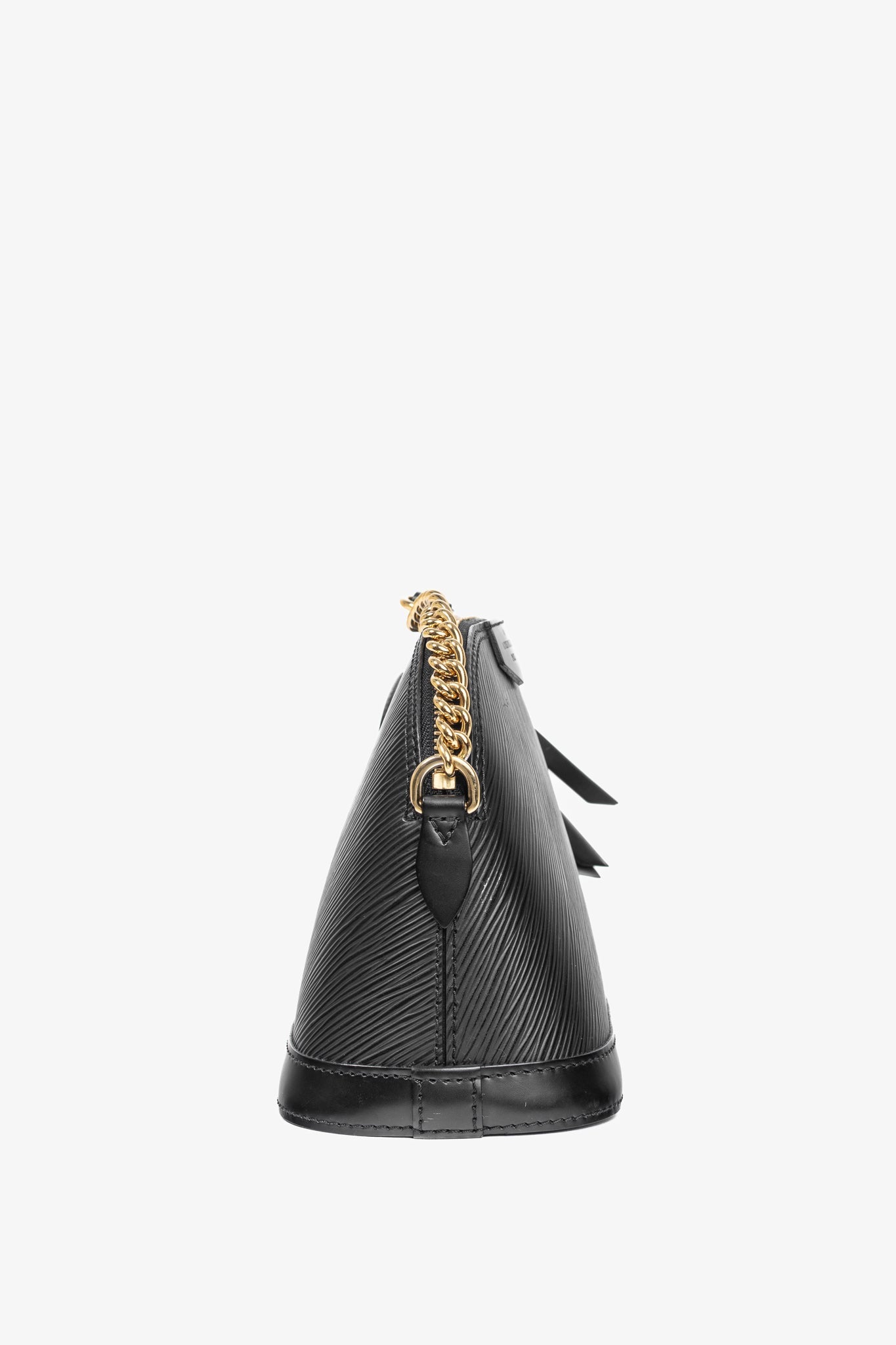 Louis Vuitton Alma Mini Noir Epi Chain-Strap Shoulder Bag