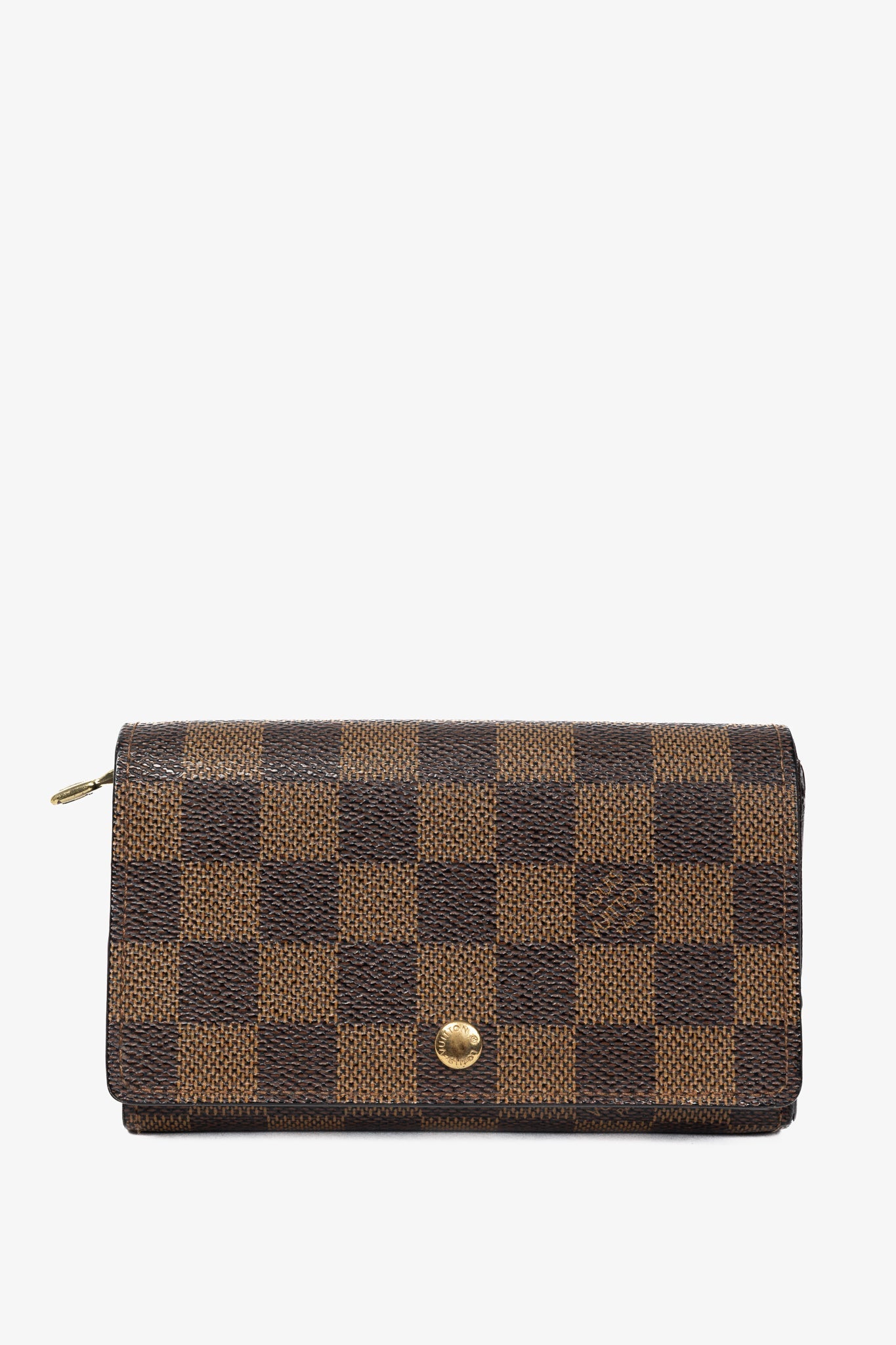 Louis Vuitton Tresor Damier Ebene Canvas Porte-Monnaie Billets Wallet