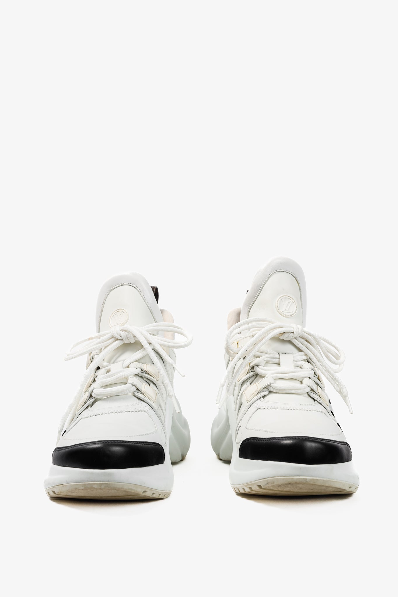 Louis Vuitton Archlight White & Black Signature Chunky Sneakers