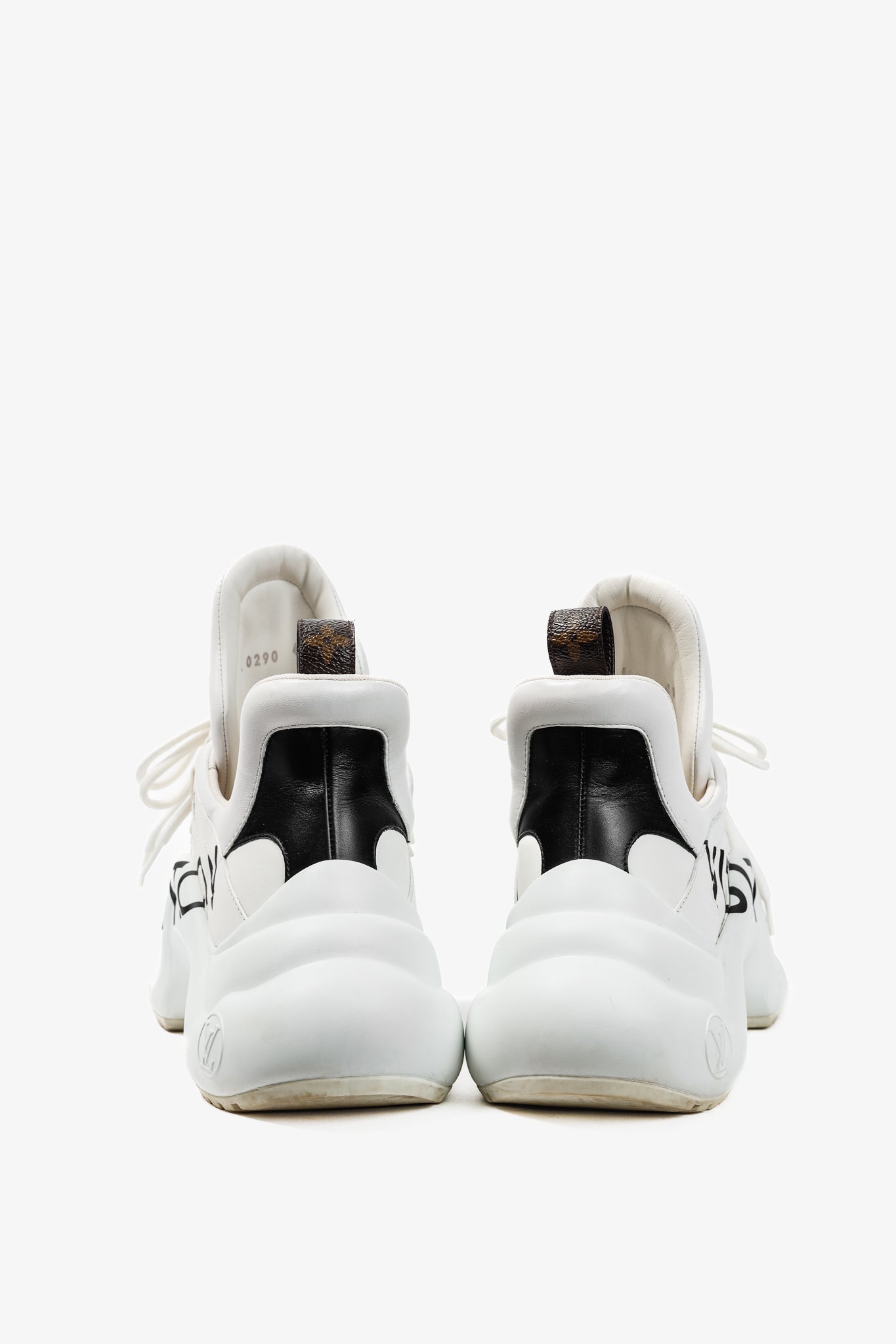 Louis Vuitton Archlight White & Black Signature Chunky Sneakers